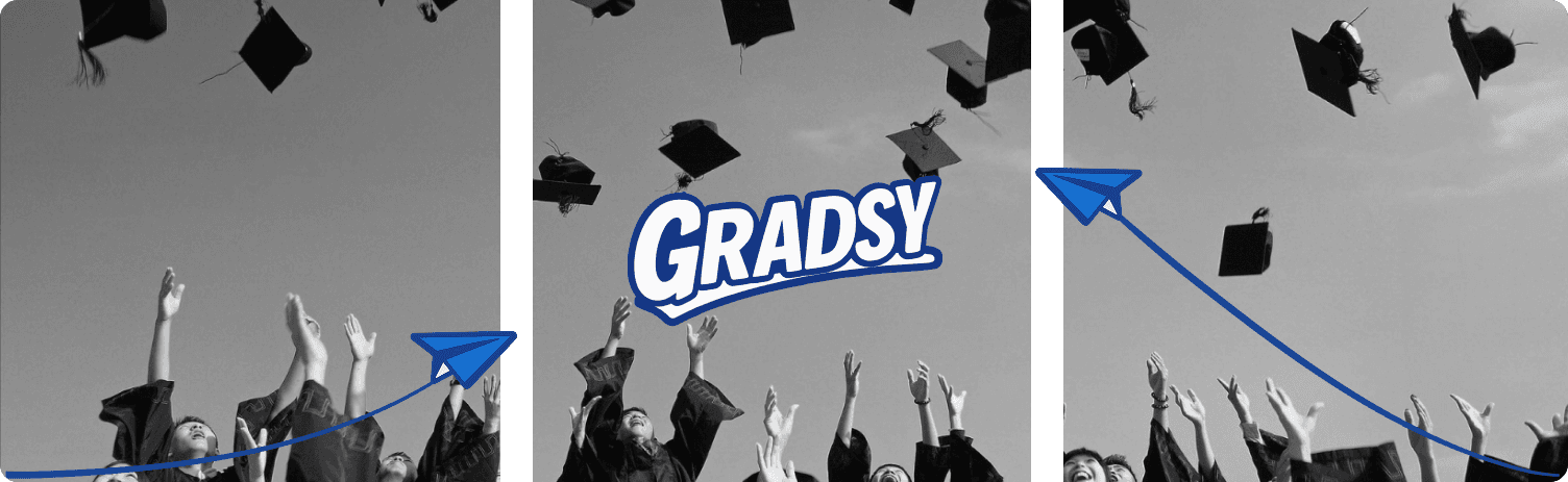 Gradsy - Students celebrating graduation