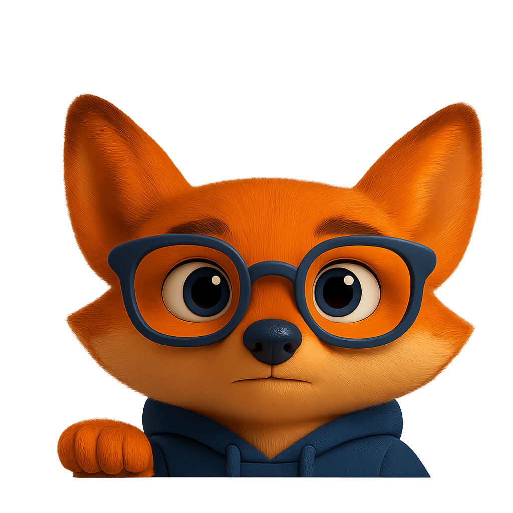 Student fox mascot